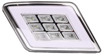 TAILLIGHT SQUARE WHITE LED UNIVERSAL RH