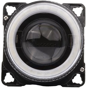 HEADLIGHT 90mm LOW BEAM LED DRL PL G2 ANGEL EYE