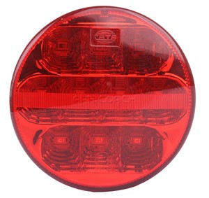 TAILLIGHT ROUND 65mm LED RED 2 PIN