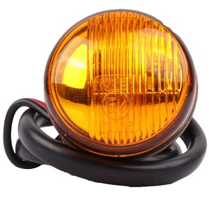MARKER LIGHT AMBER MINI ROUND LED 30mm CAT 5