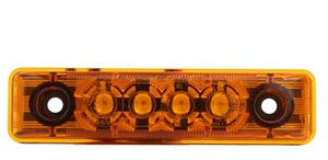 MARKER LIGHT RECTANGULAR AMBER LED 65x16mm