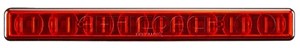 MARKER LIGHT RECT 165x20 LED RED