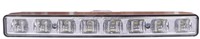 MARKER LIGHT RECT 165x20 LED WHITE DRL