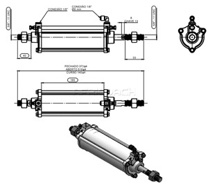 DOOR CYLINDER FOR MARCOPOLO 10128865